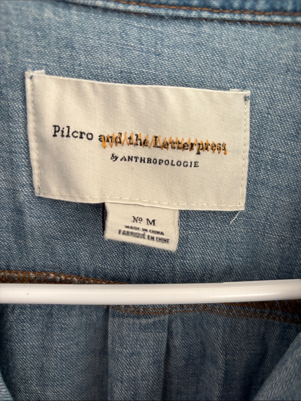 Anthropologie Light Blue Denim Jumpsuit - Picture 2 of 3